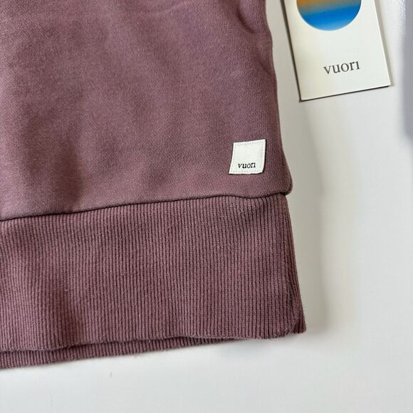 NWT Vuori Restore Half Zip Hoodie Elderberry Women’s Size Large - Picture 2 of 8